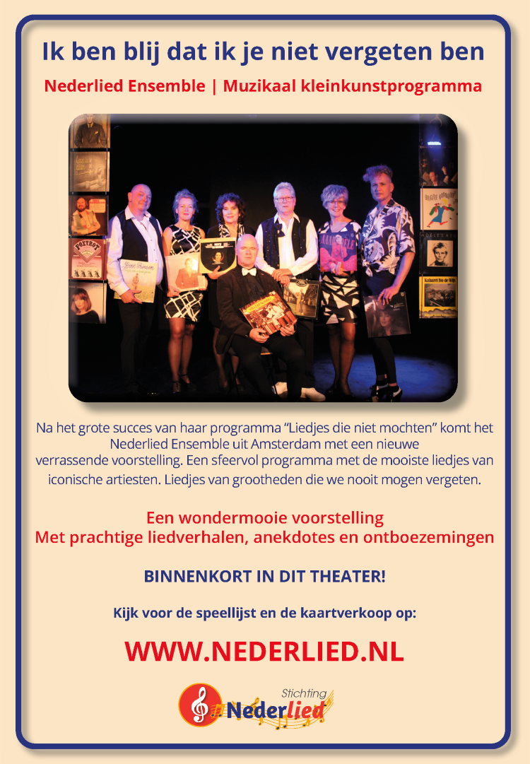 Ik ben blij dat ik je niet vergeten ben - Nederlied Ensemble Amsterdam